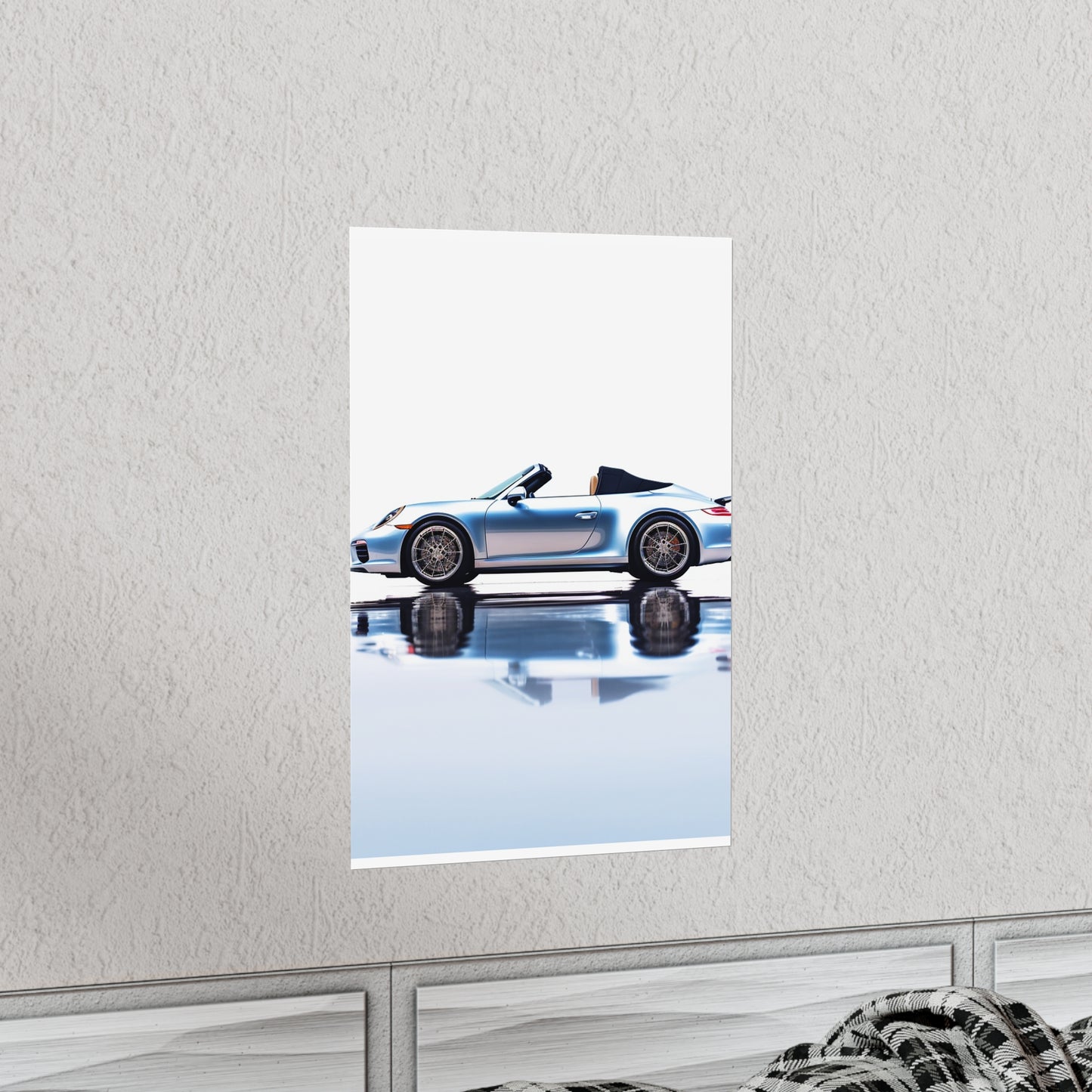 Premium Matte Vertical Posters 911 Speedster on water 1