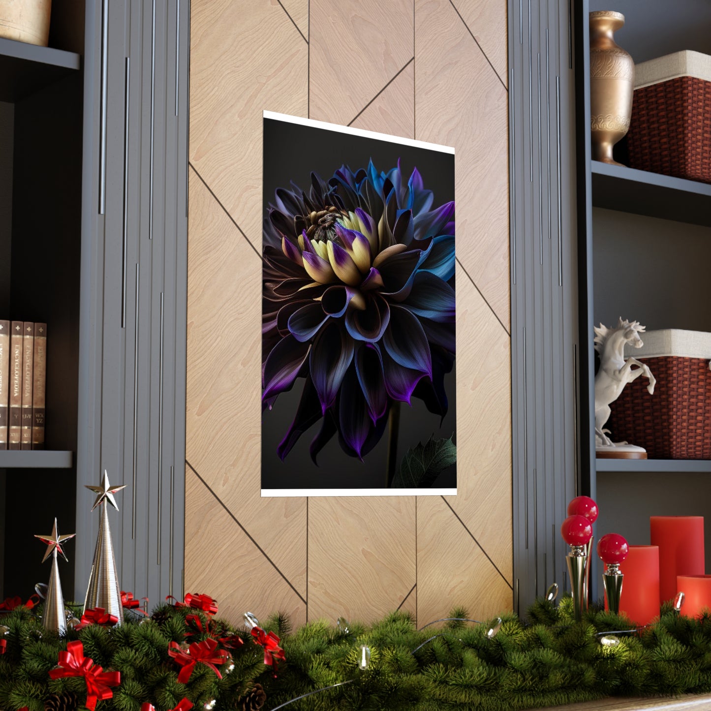 Premium Matte Vertical Posters Dahlia Purple 1