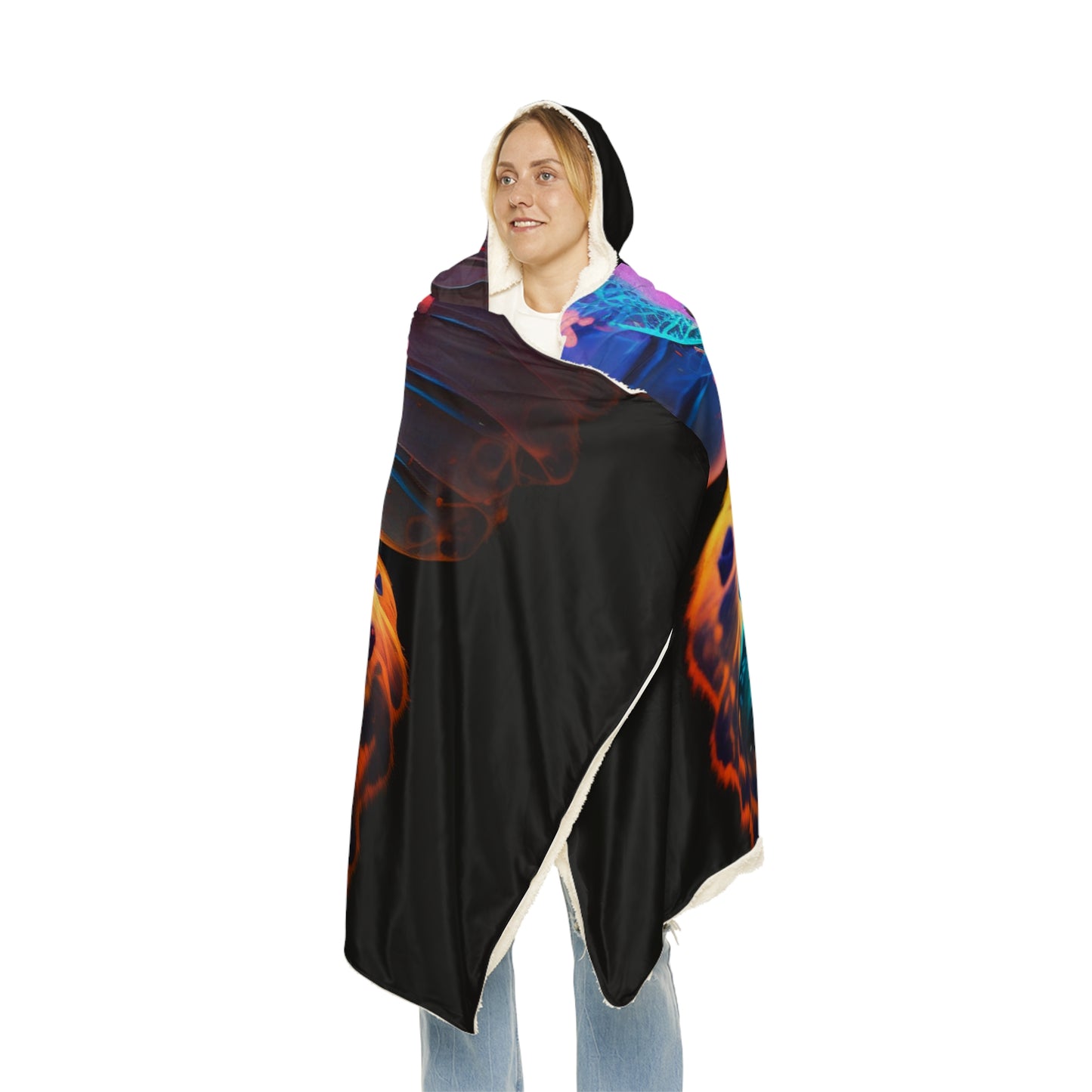 Snuggle Hooded Blanket Raw Hyper Color Butterfly 4