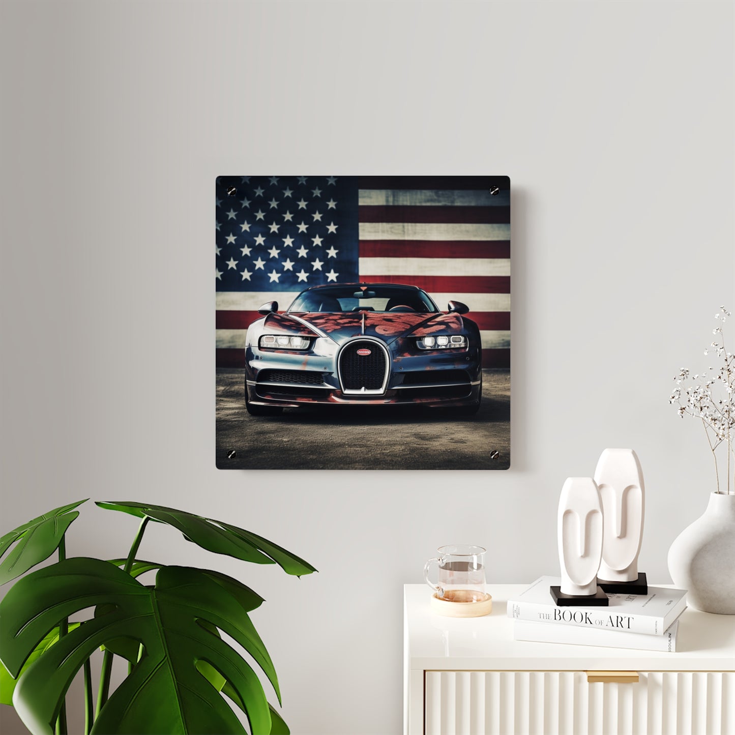 Acrylic Wall Art Panels Bugatti Flag 3