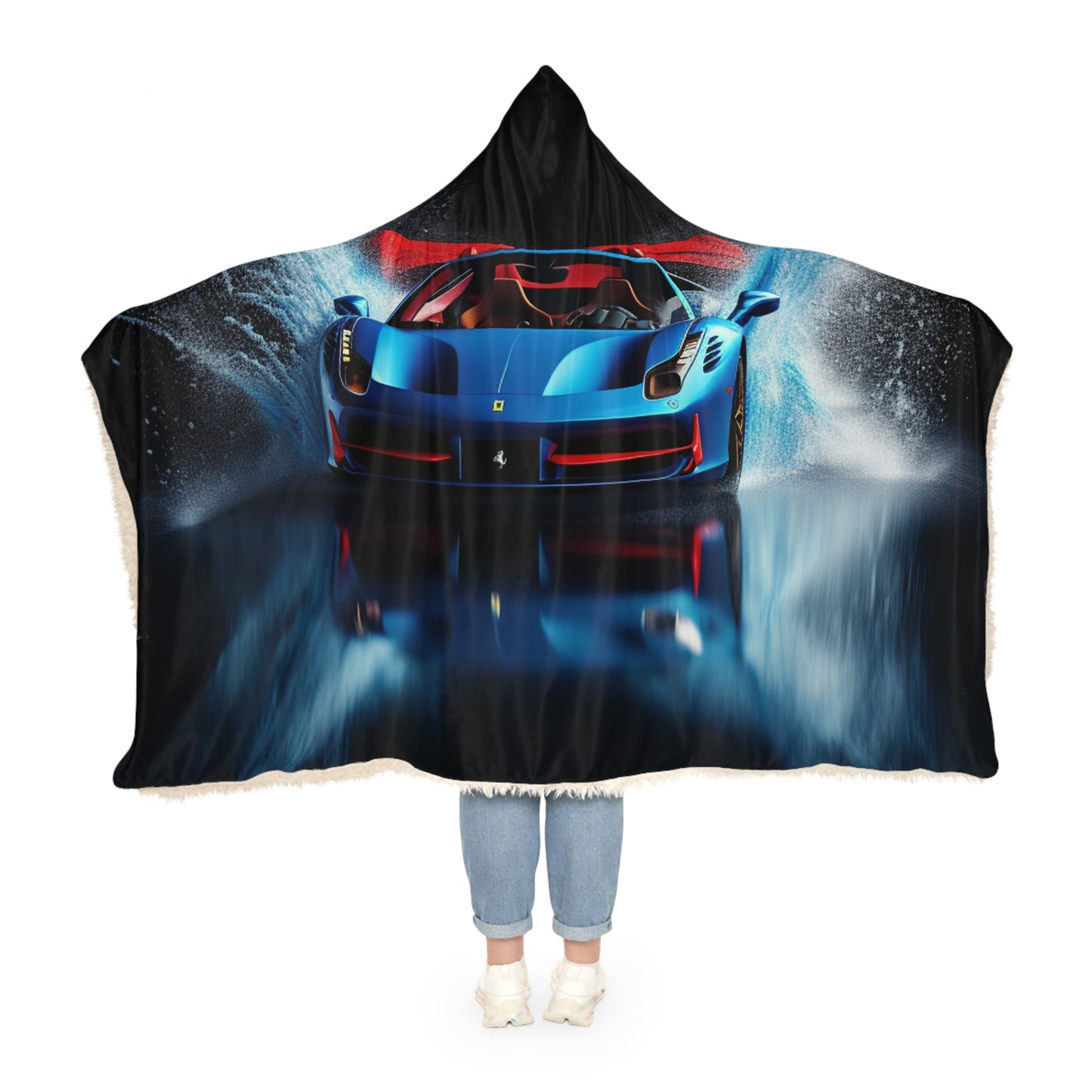 Snuggle Hooded Blanket Ferrari Water Splash 1