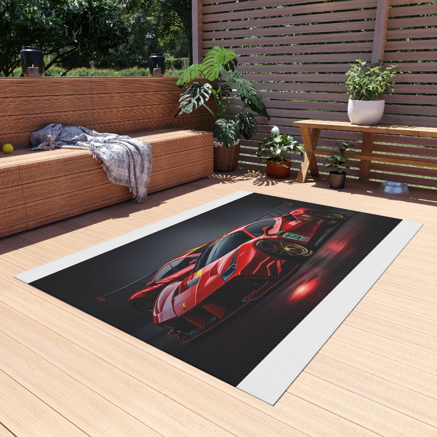 Outdoor Rug  Ferrari Red 2