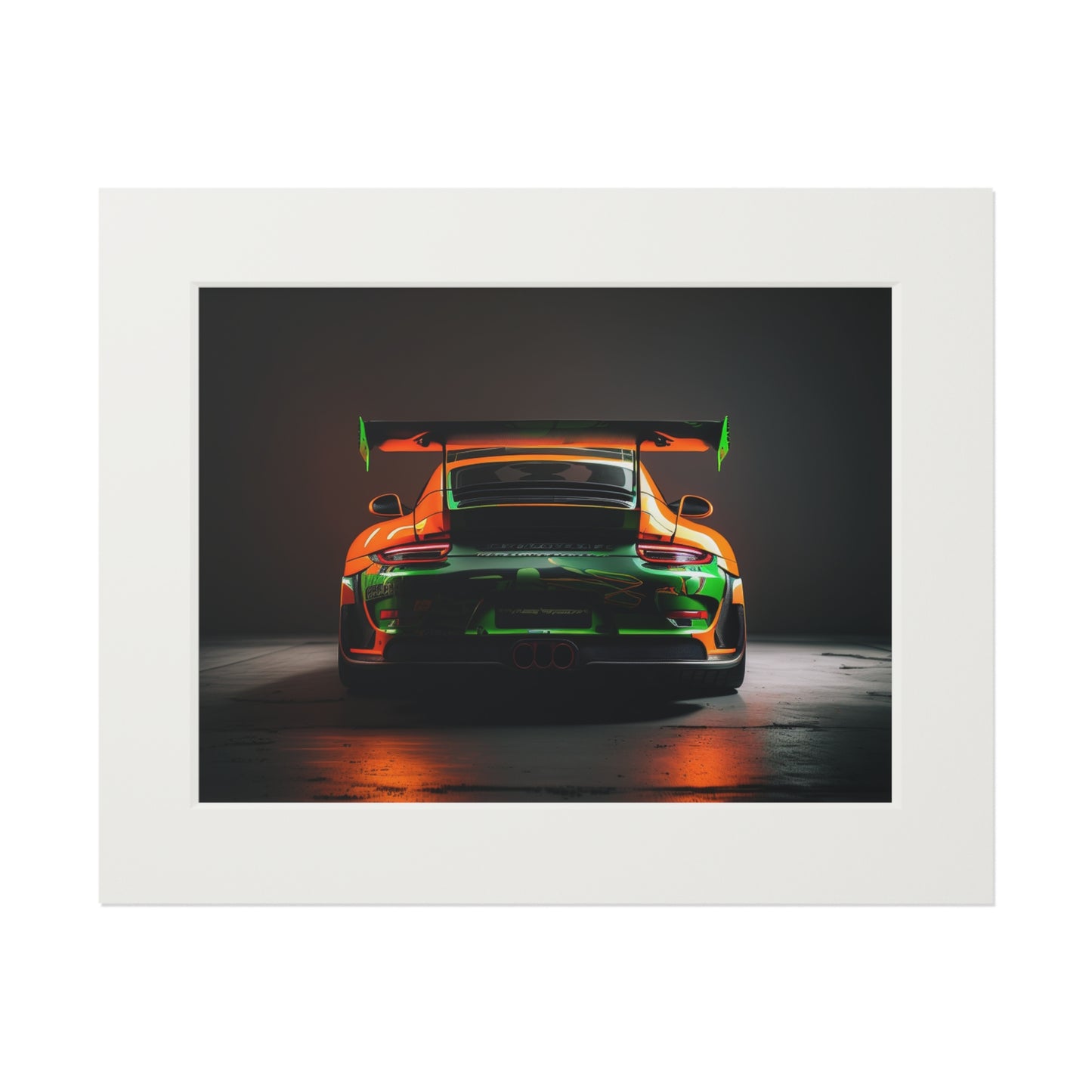 Fine Art Prints (Passepartout Paper Frame) Porsche Color 3