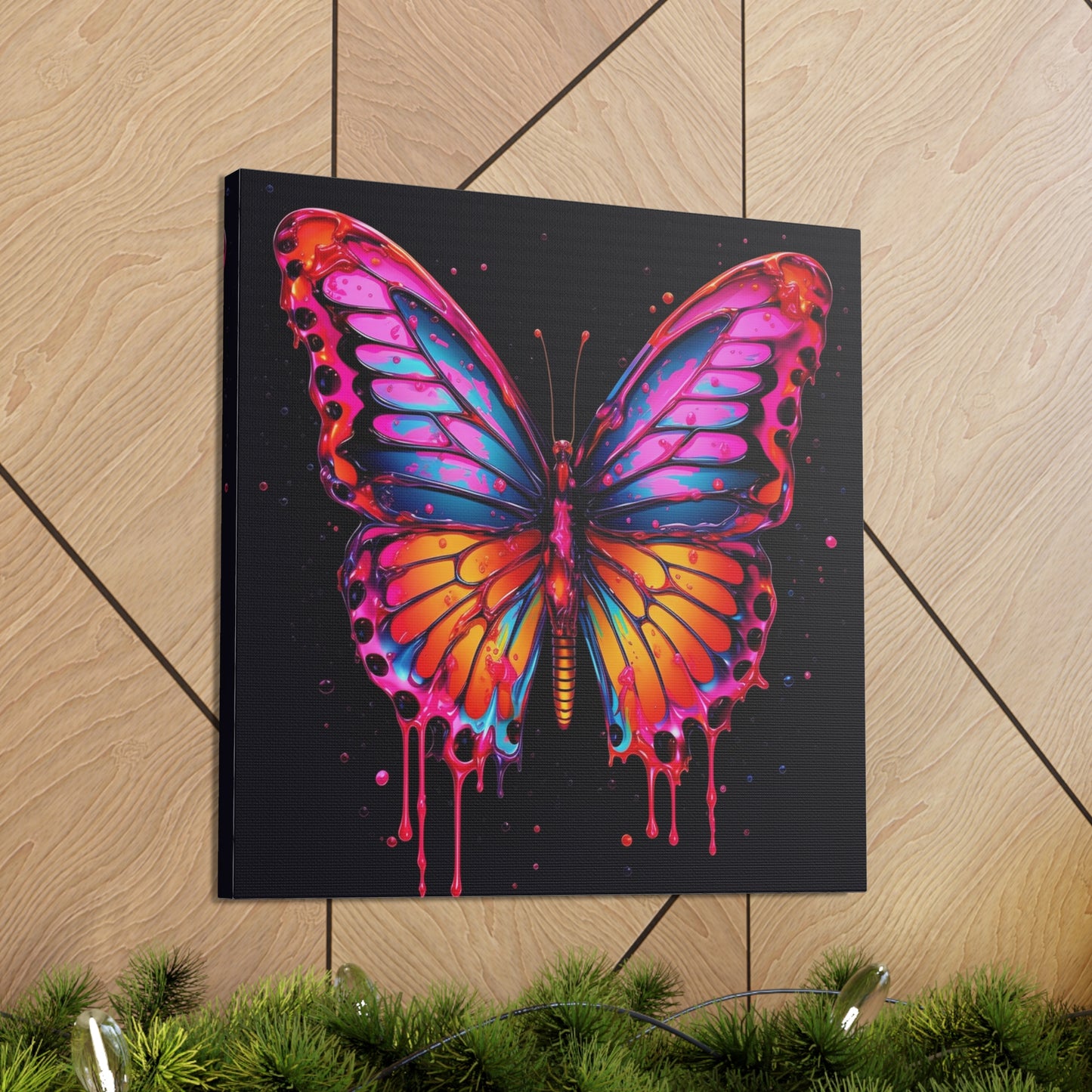 Canvas Gallery Wraps Pink Butterfly Flair 1
