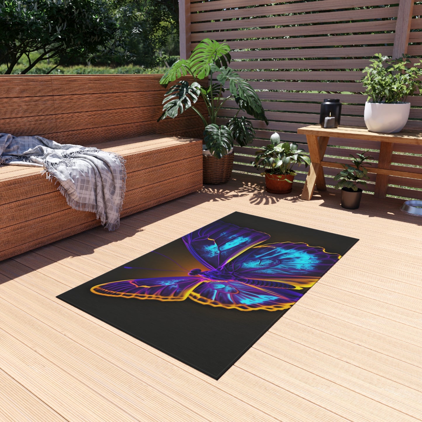 Outdoor Rug  Thermal Butterfly 4