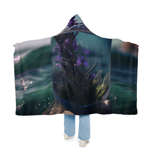 Snuggle Hooded Blanket Lavender in a vase 2