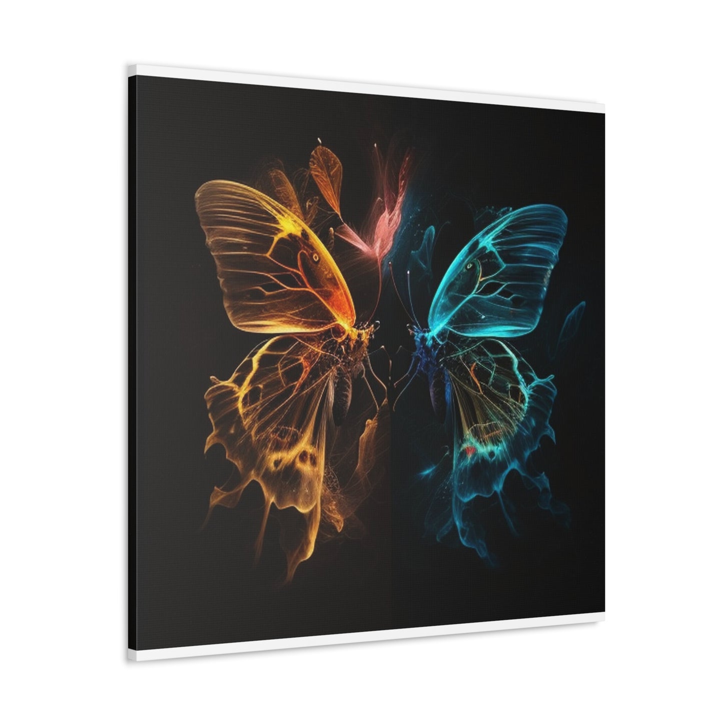 Canvas Gallery Wraps Kiss Neon Butterfly 4