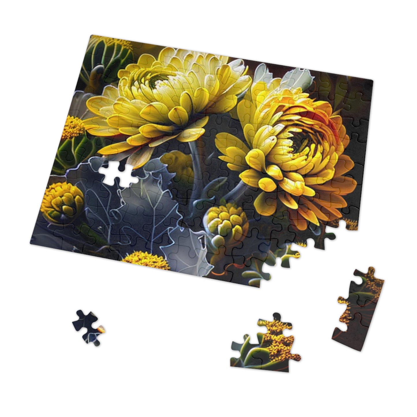 Jigsaw Puzzle (30, 110, 252, 500,1000-Piece) Yellow Hermosas Flores Amarillas 1