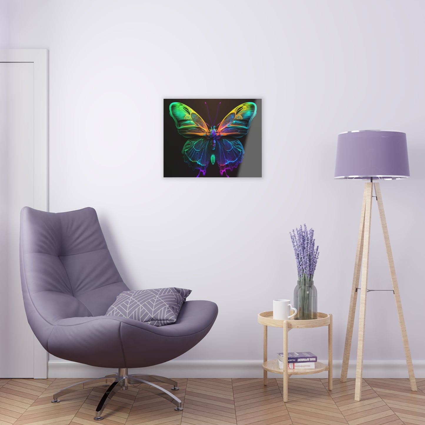 Acrylic Prints Raw Hyper Color Butterfly 3