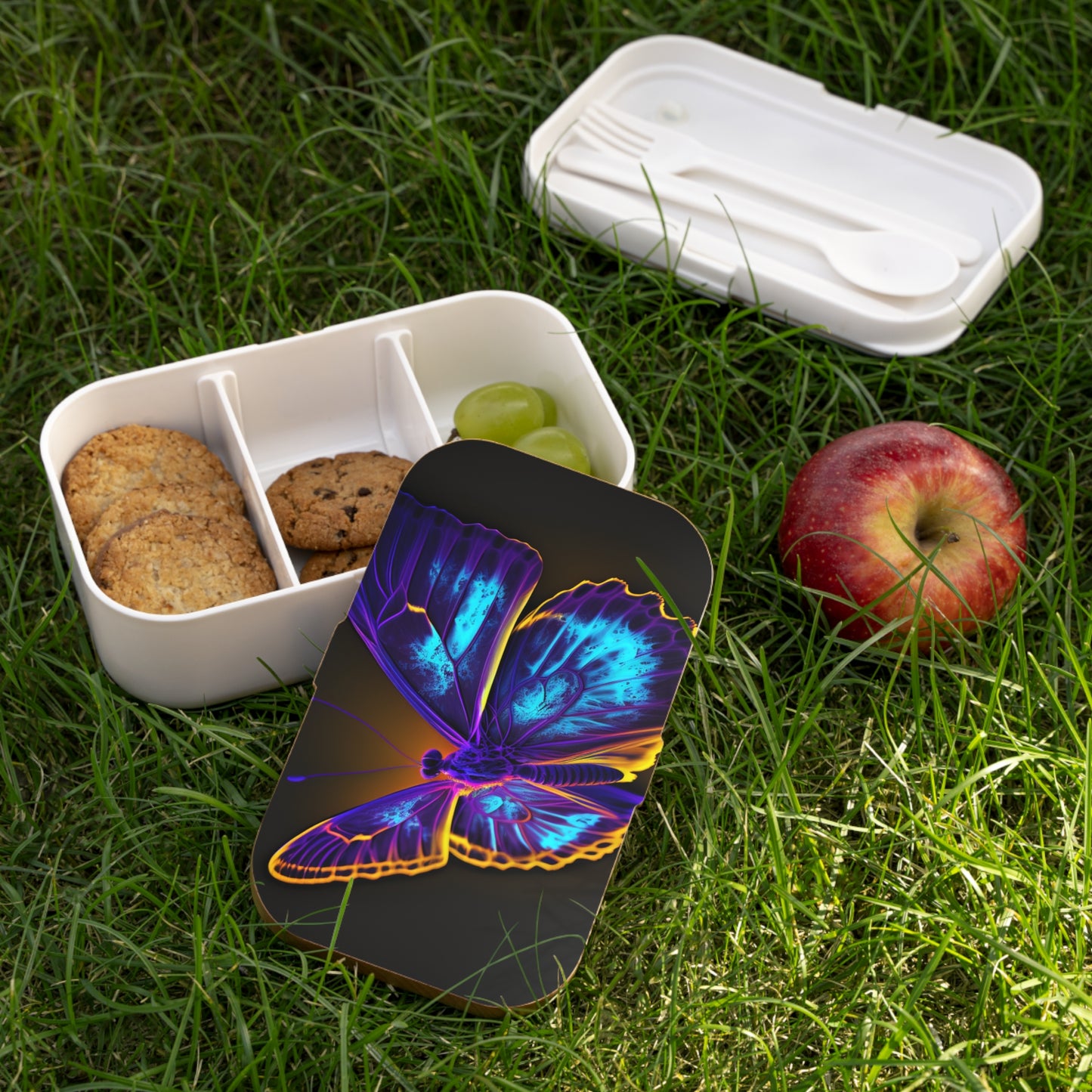 Bento Lunch Box Thermal Butterfly 4