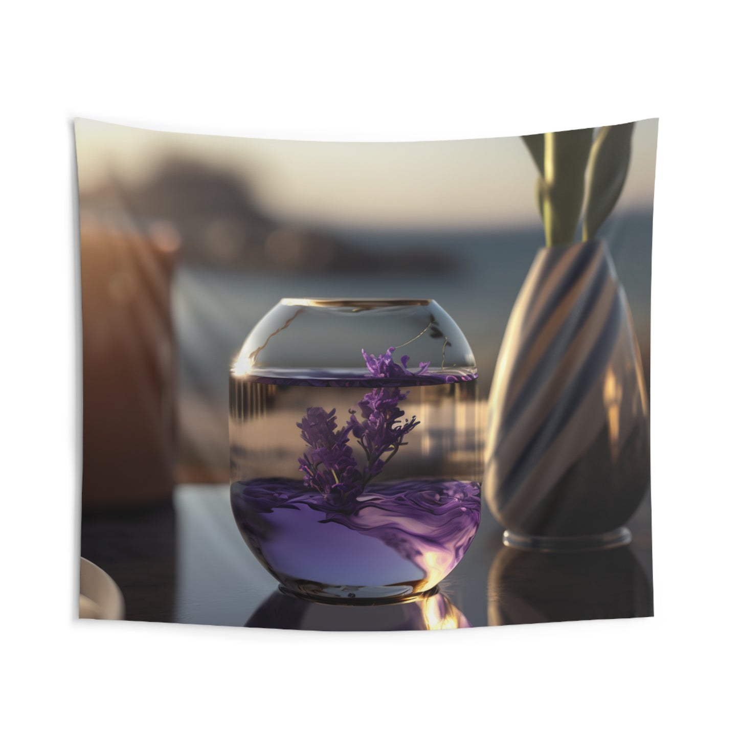 Indoor Wall Tapestries Lavender in a vase 1