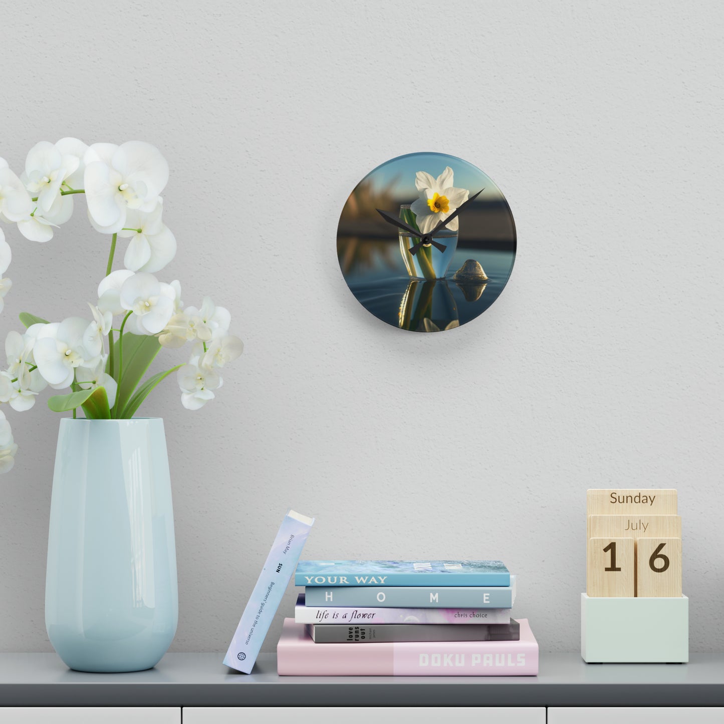 Acrylic Wall Clock Daffodil 4