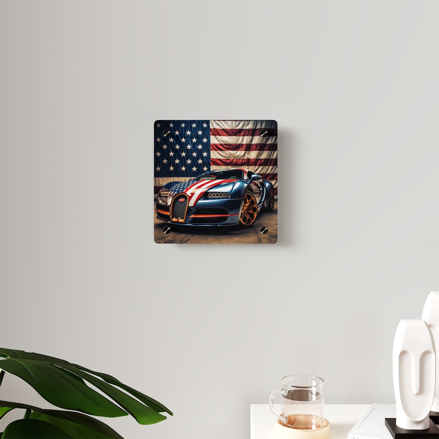 Acrylic Wall Art Panels Bugatti Flag American 4