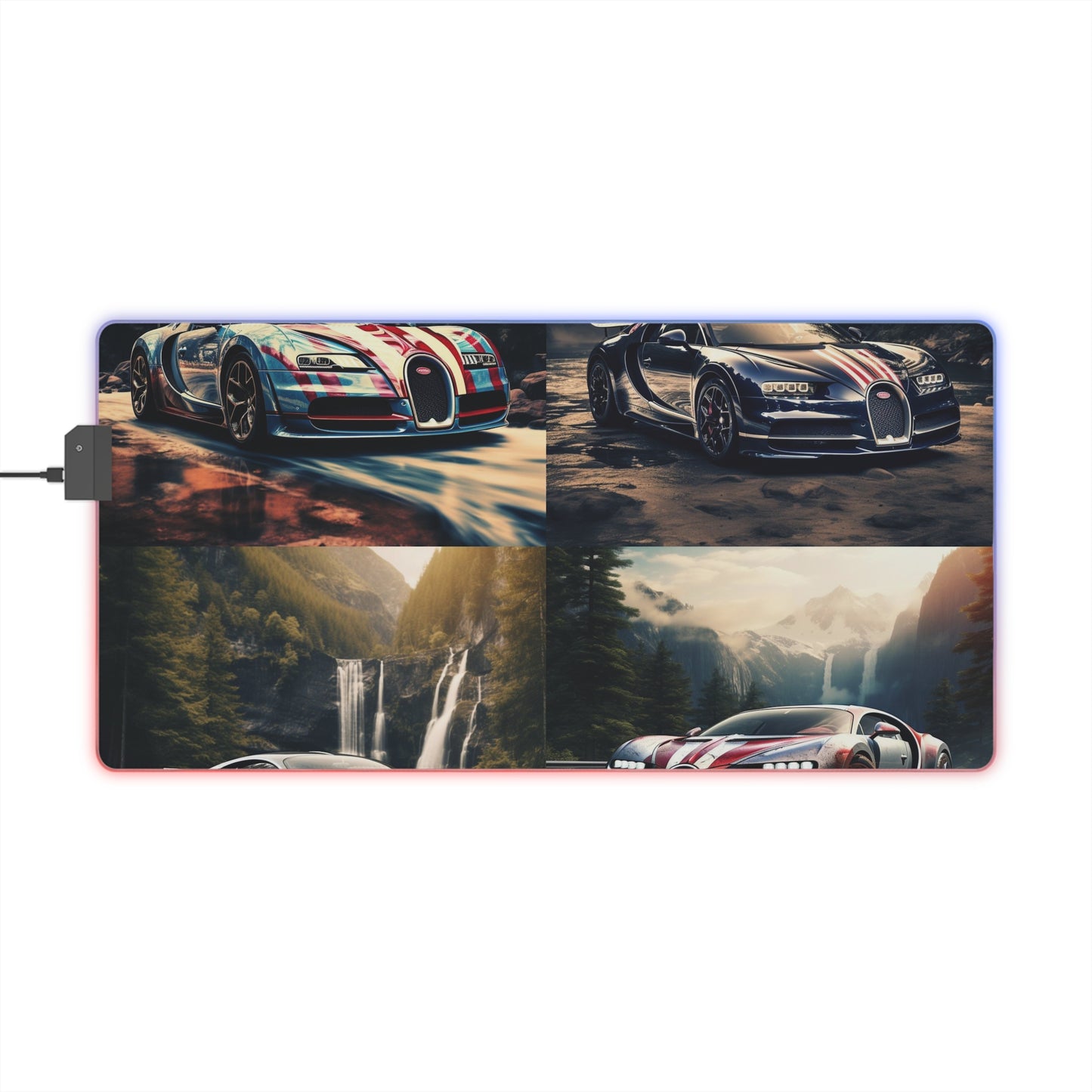 LED Gaming Mouse Pad Bugatti Waterfall 5