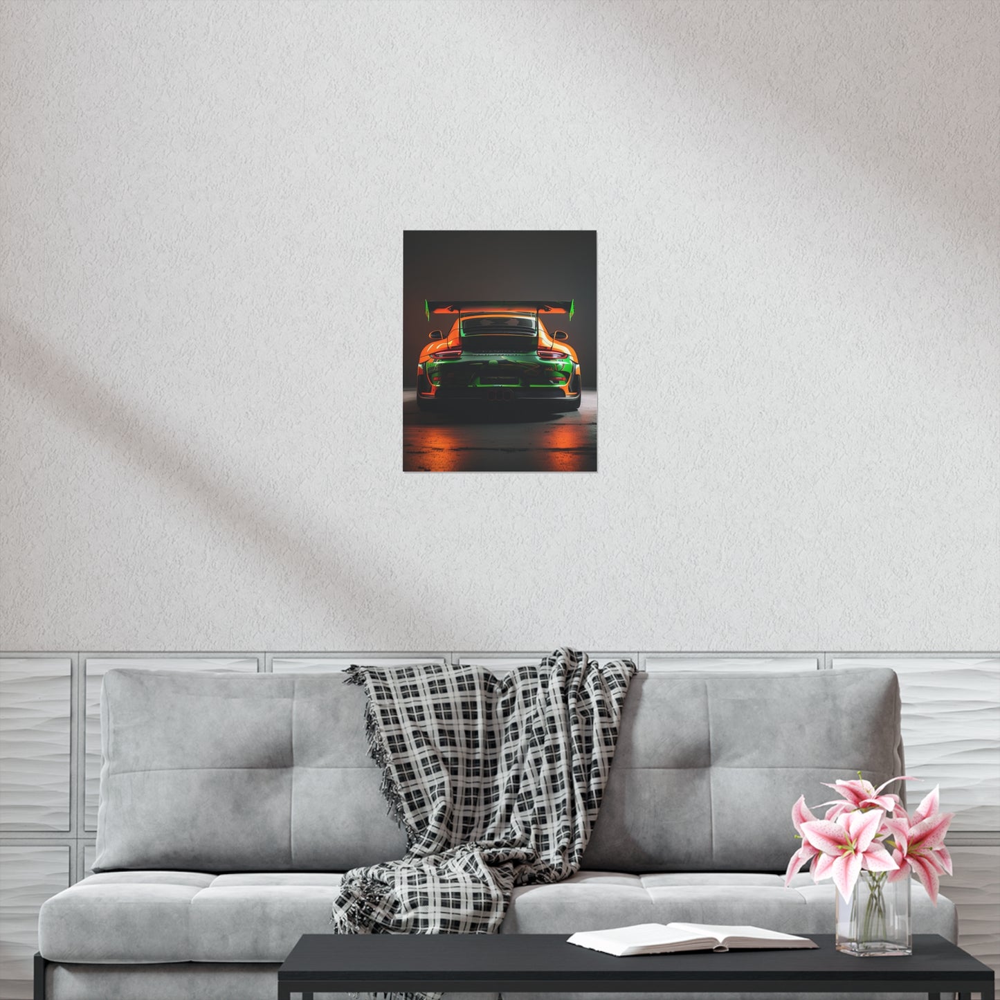 Premium Matte Vertical Posters Porsche Color 3