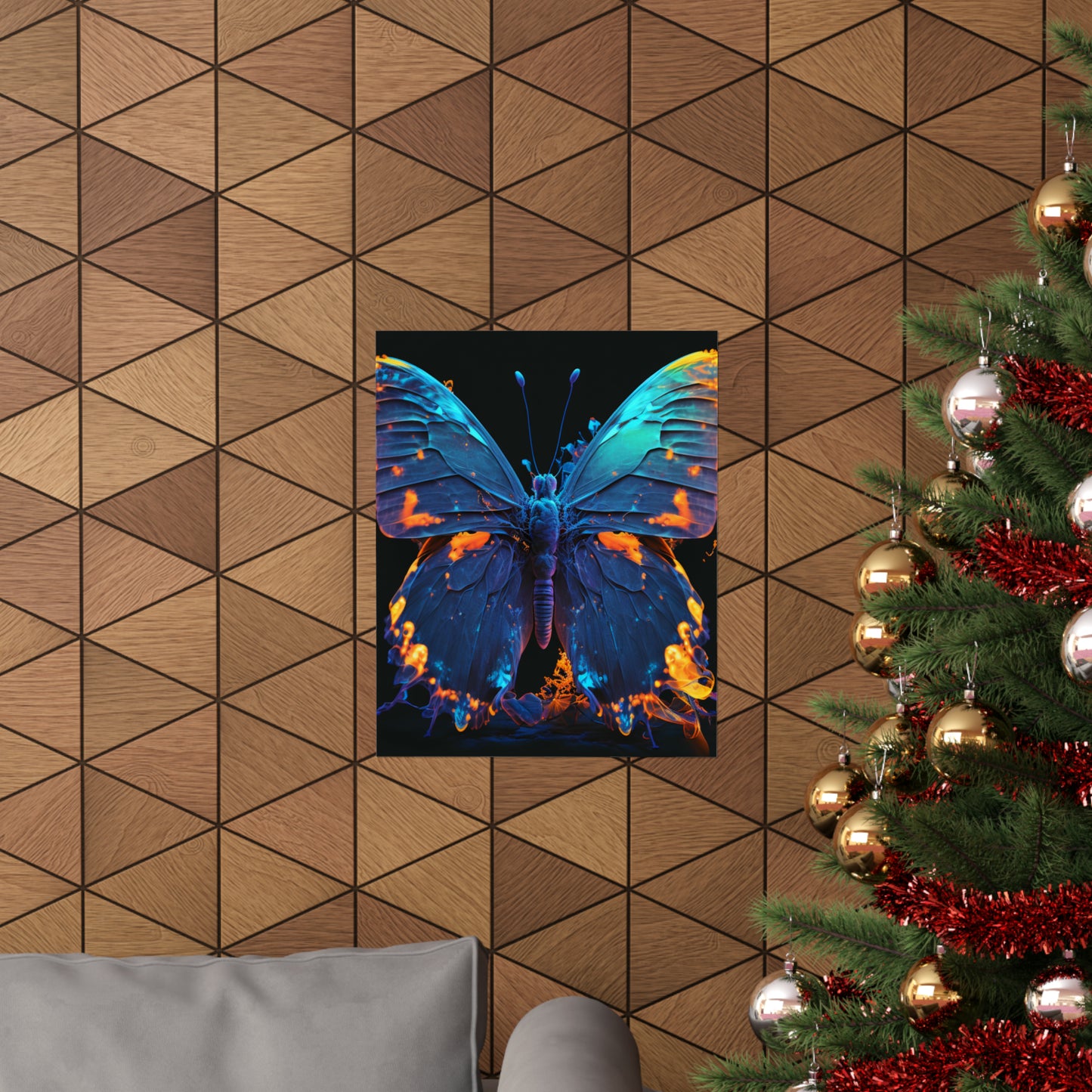 Premium Matte Vertical Posters Thermal Butterfly 3