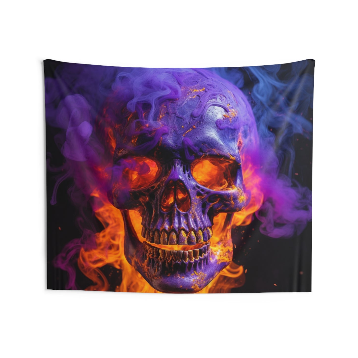 Indoor Wall Tapestries Macro Skull 1