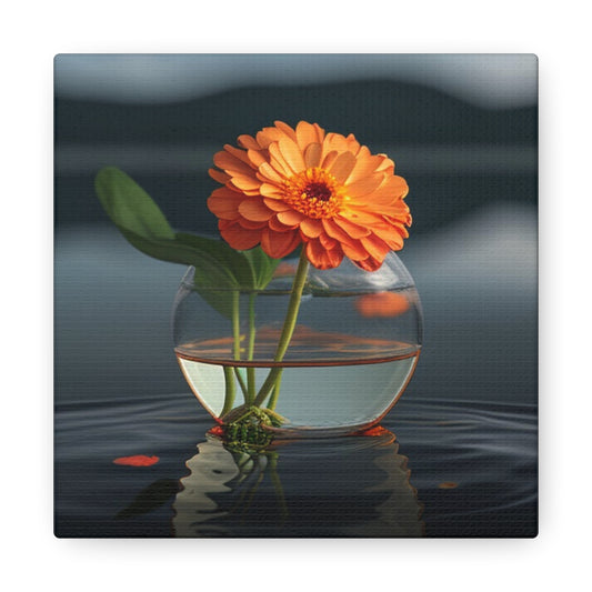Canvas Gallery Wraps Orange Zinnia 2
