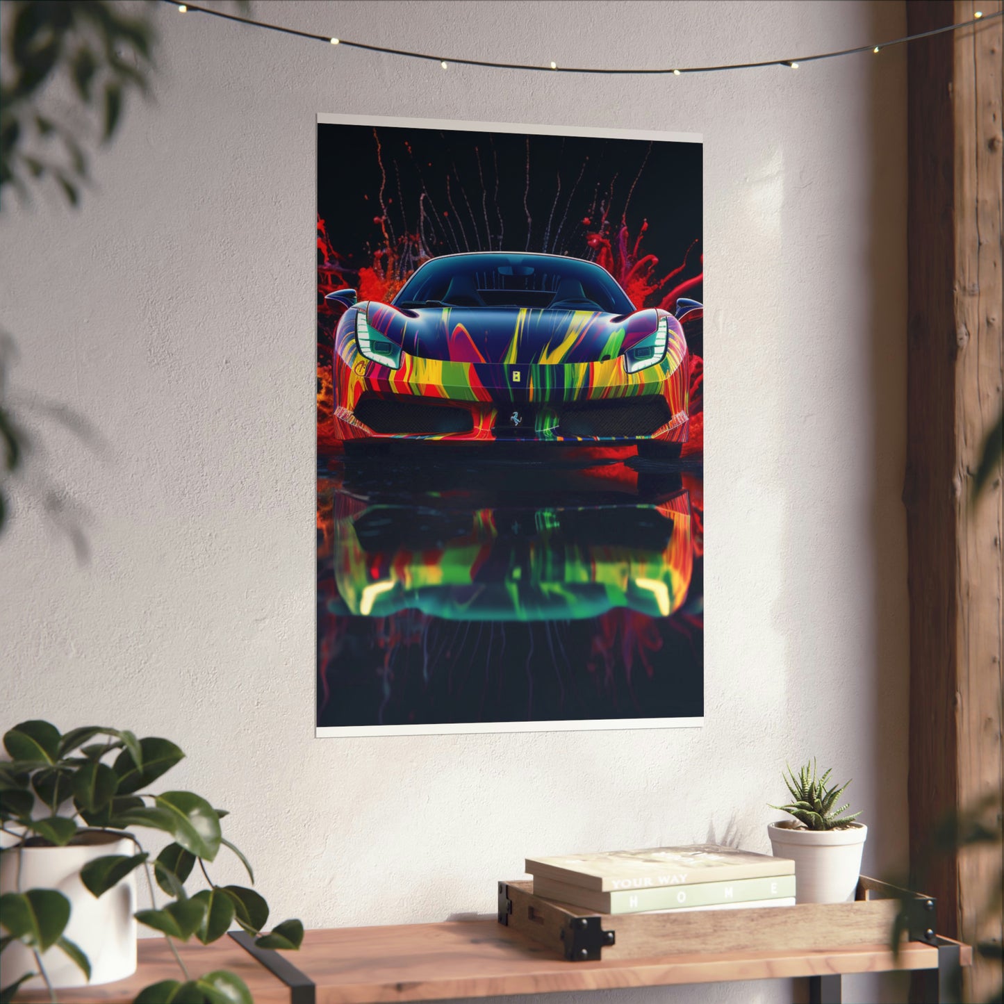 Premium Matte Vertical Posters Ferrari Fusion Water 1