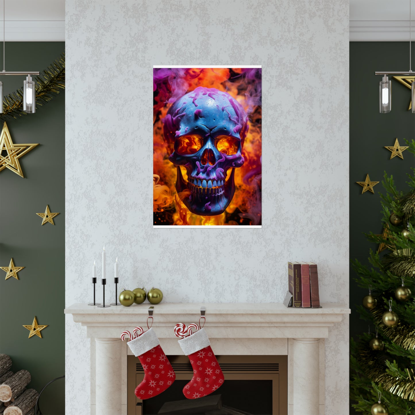 Premium Matte Vertical Posters Macro Skull 3