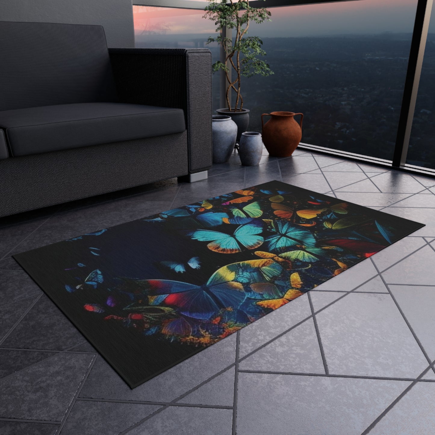 Outdoor Rug  Moon Butterfly 1