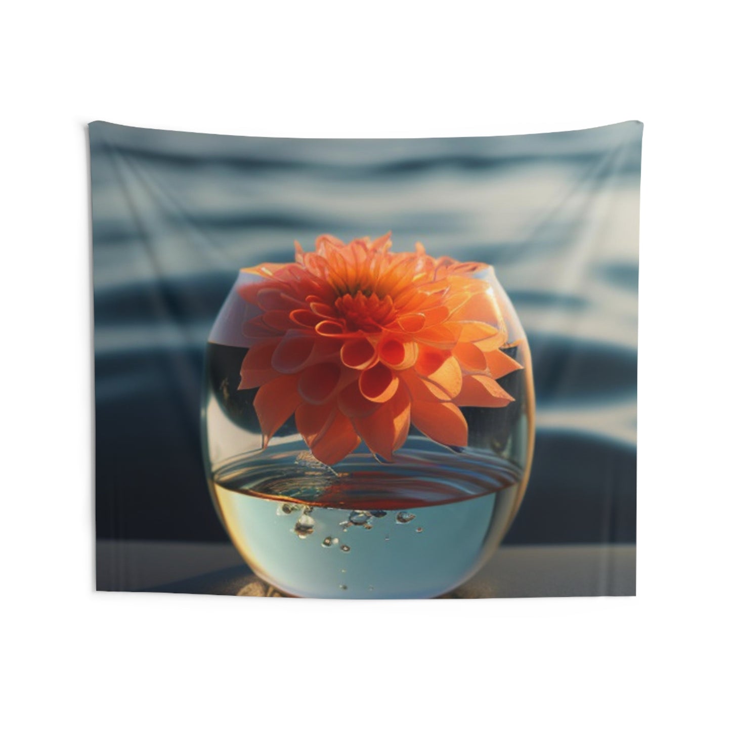 Indoor Wall Tapestries Dahlia Orange 2