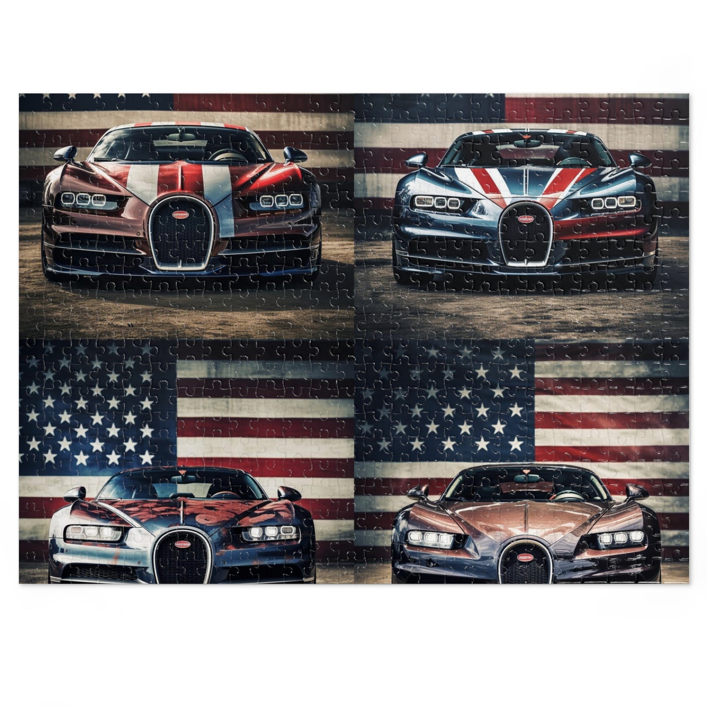 Jigsaw Puzzle (30, 110, 252, 500,1000-Piece) Bugatti Flag 5