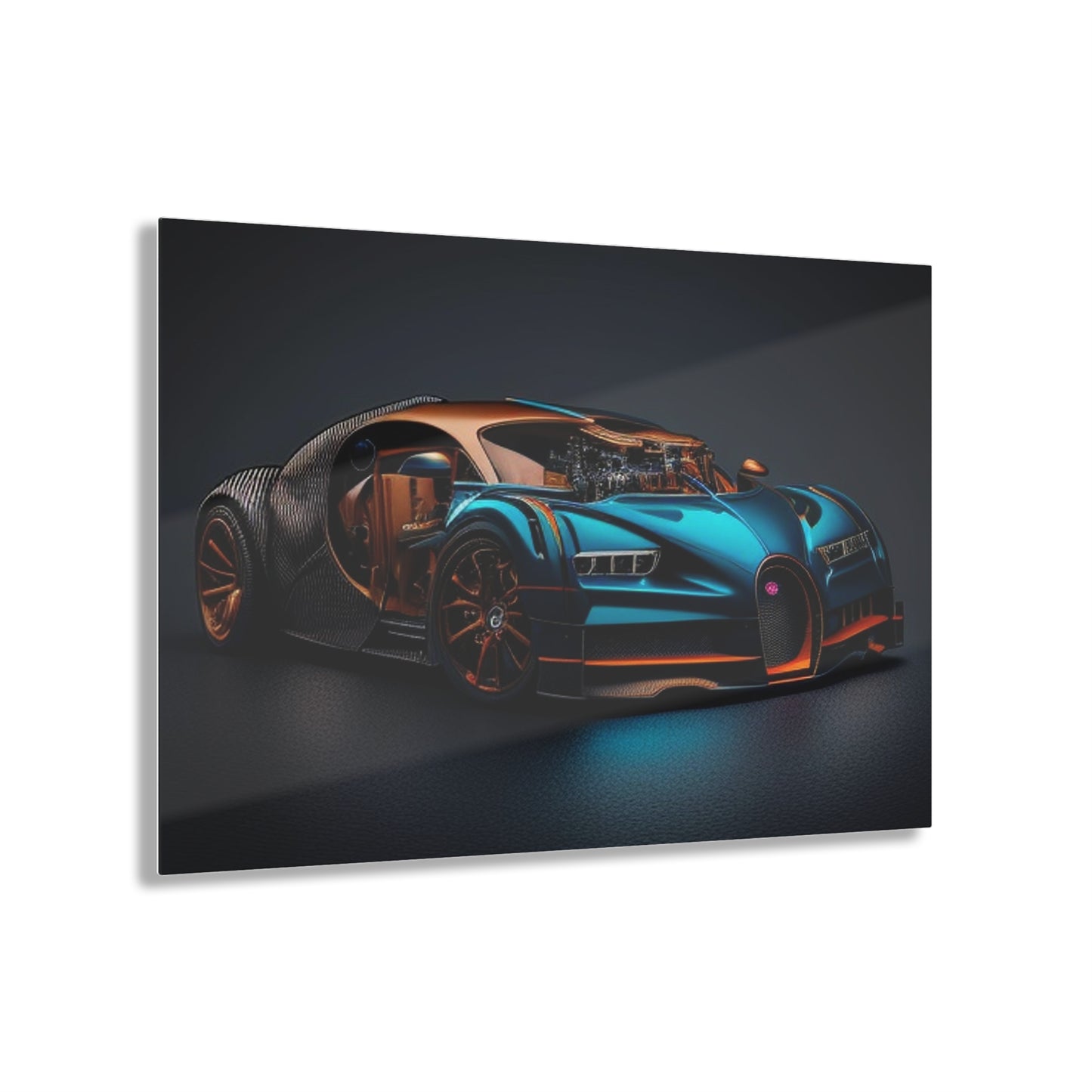 Acrylic Prints Bugatti Blue 4