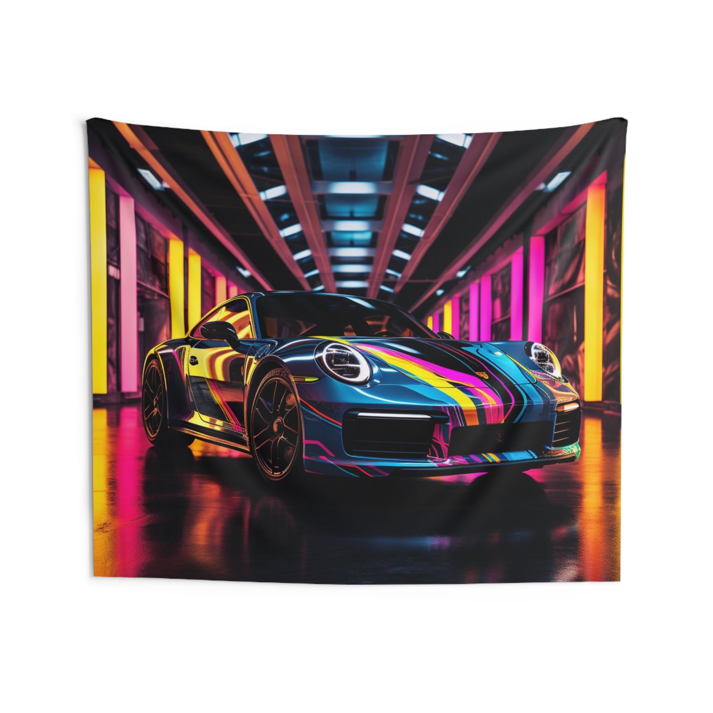 Indoor Wall Tapestries Macro Porsche 1