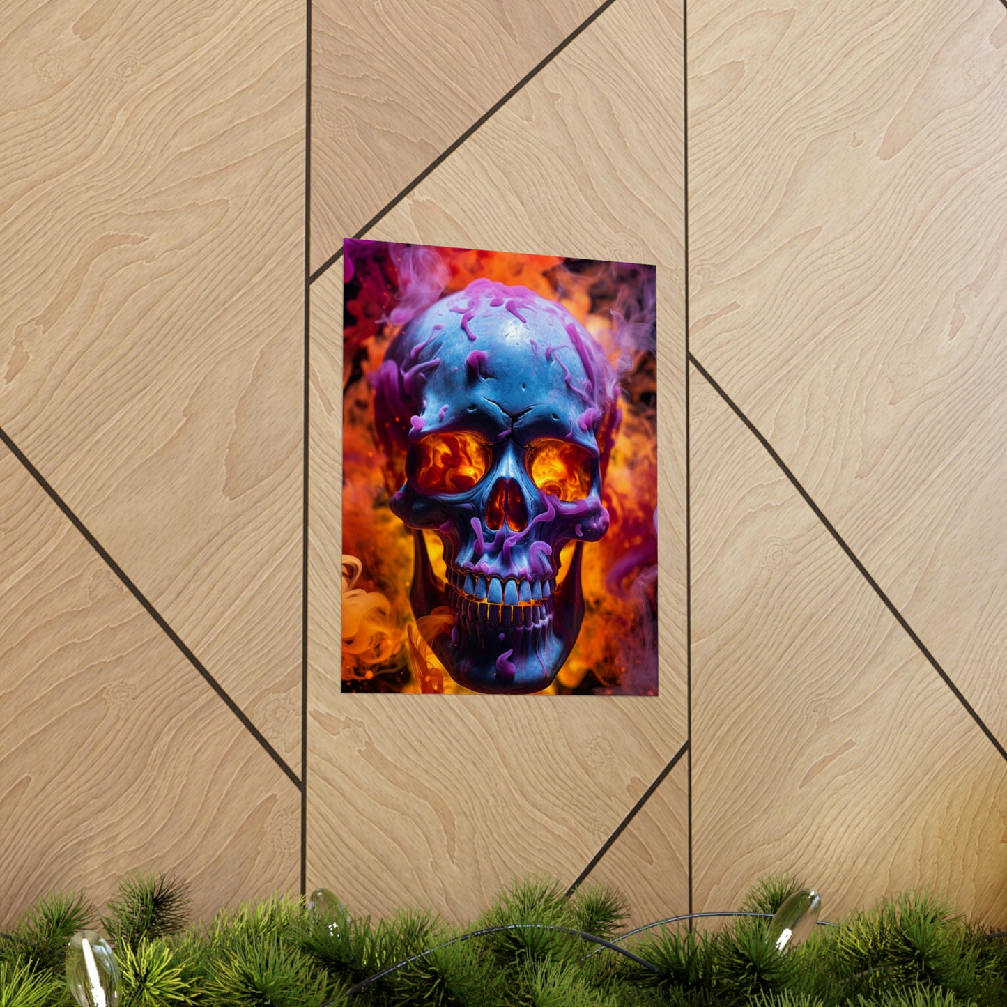 Premium Matte Vertical Posters Macro Skull 3