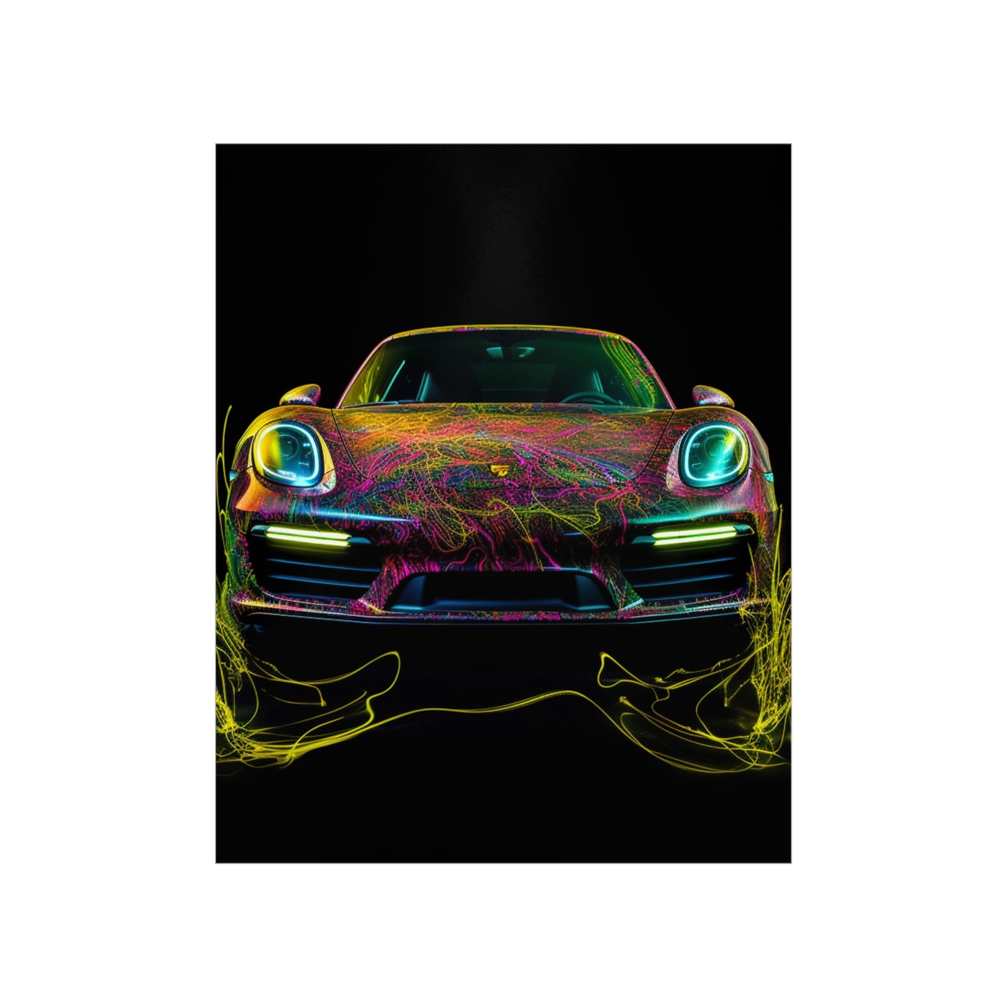 Premium Matte Vertical Posters Porsche Flair 2