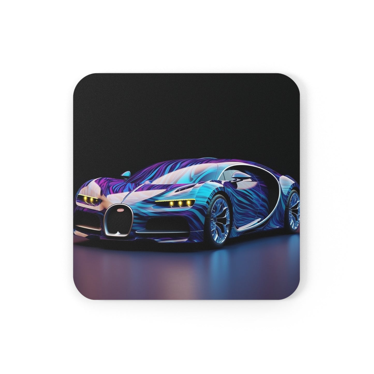 Cork Back Coaster Bugatti Abstract Flair 3