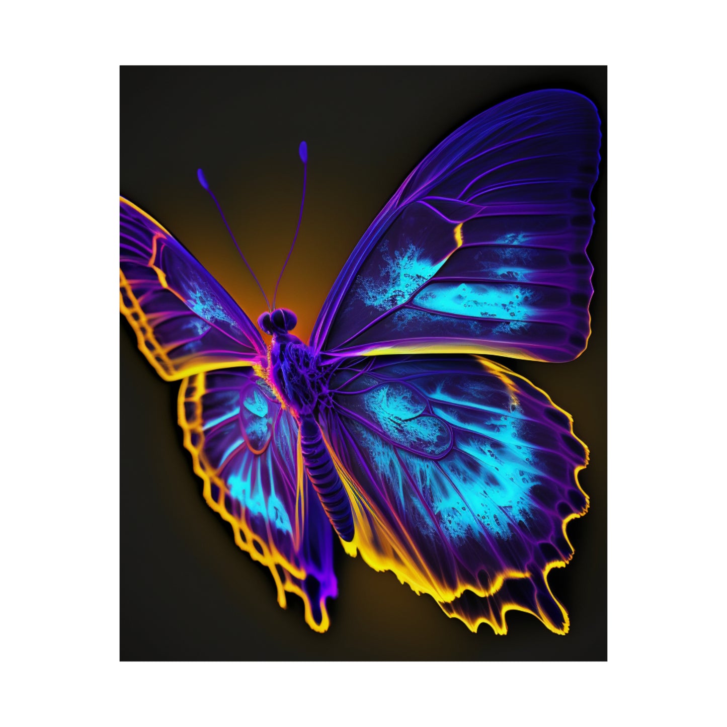 Premium Matte Vertical Posters Thermal Butterfly 4