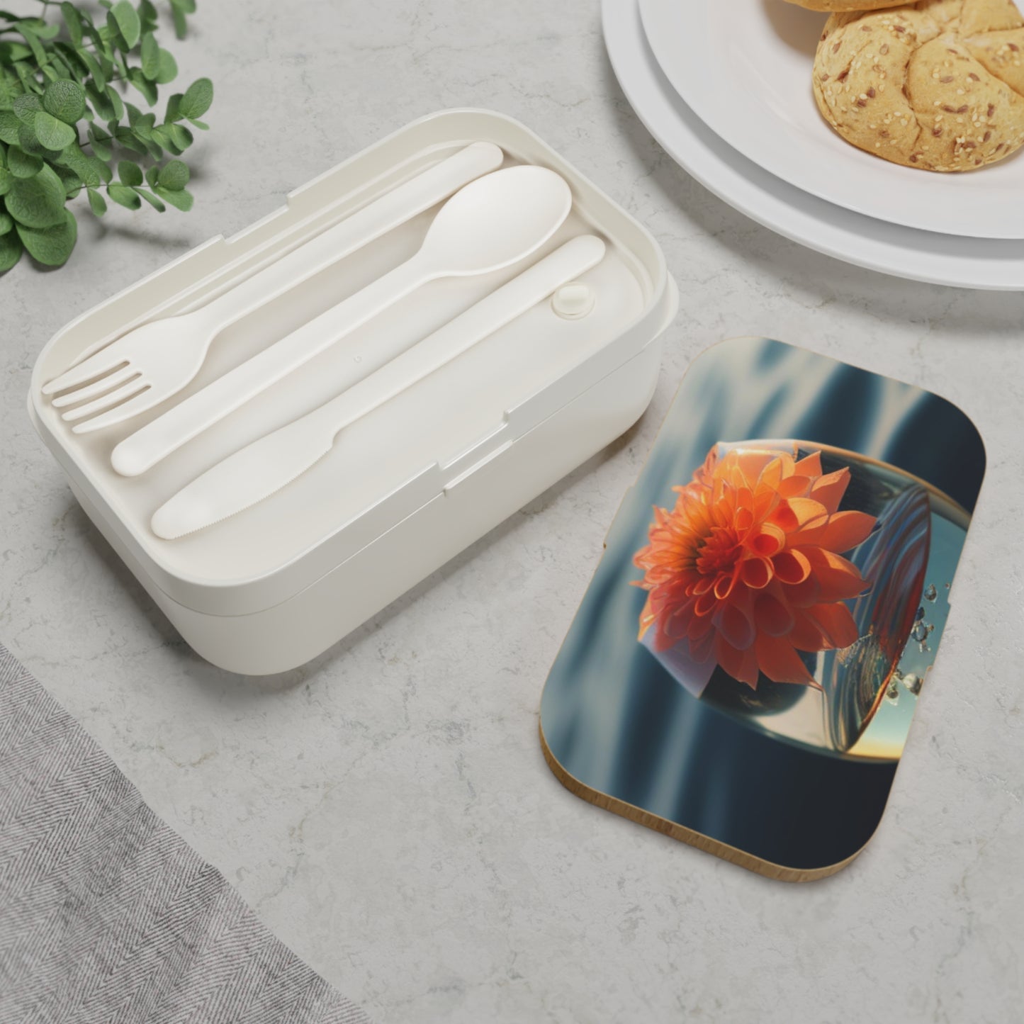 Bento Lunch Box Dahlia Orange 2