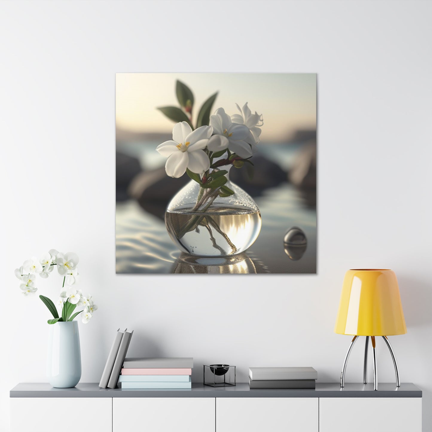 Canvas Gallery Wraps Jasmine glass vase 1