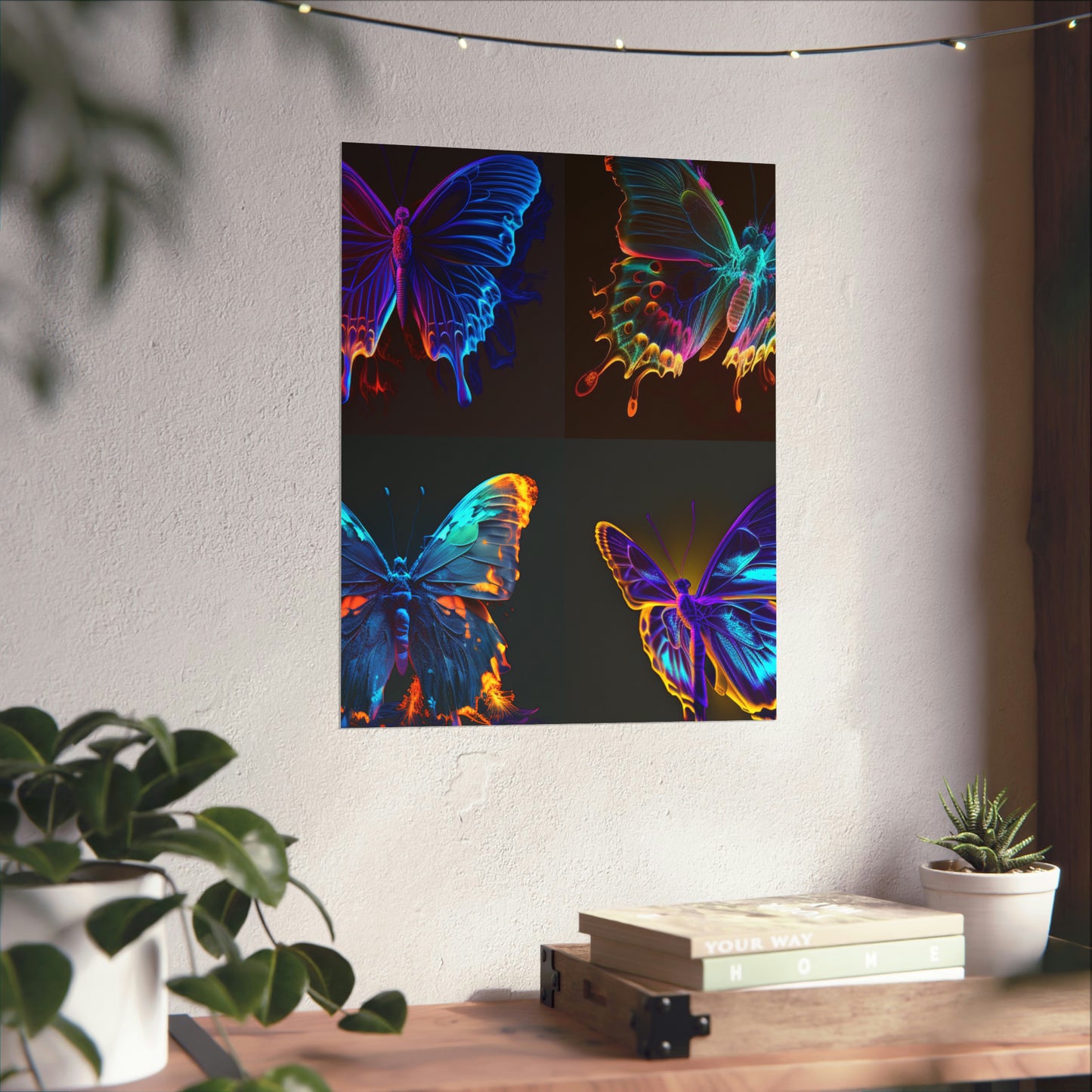 Premium Matte Vertical Posters Thermal Butterfly 5