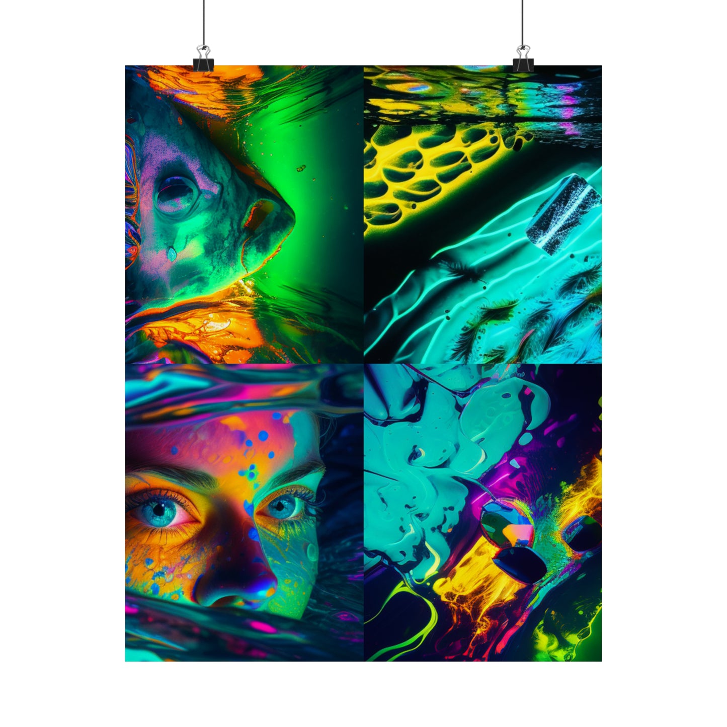 Premium Matte Vertical Posters Florescent Glow 5