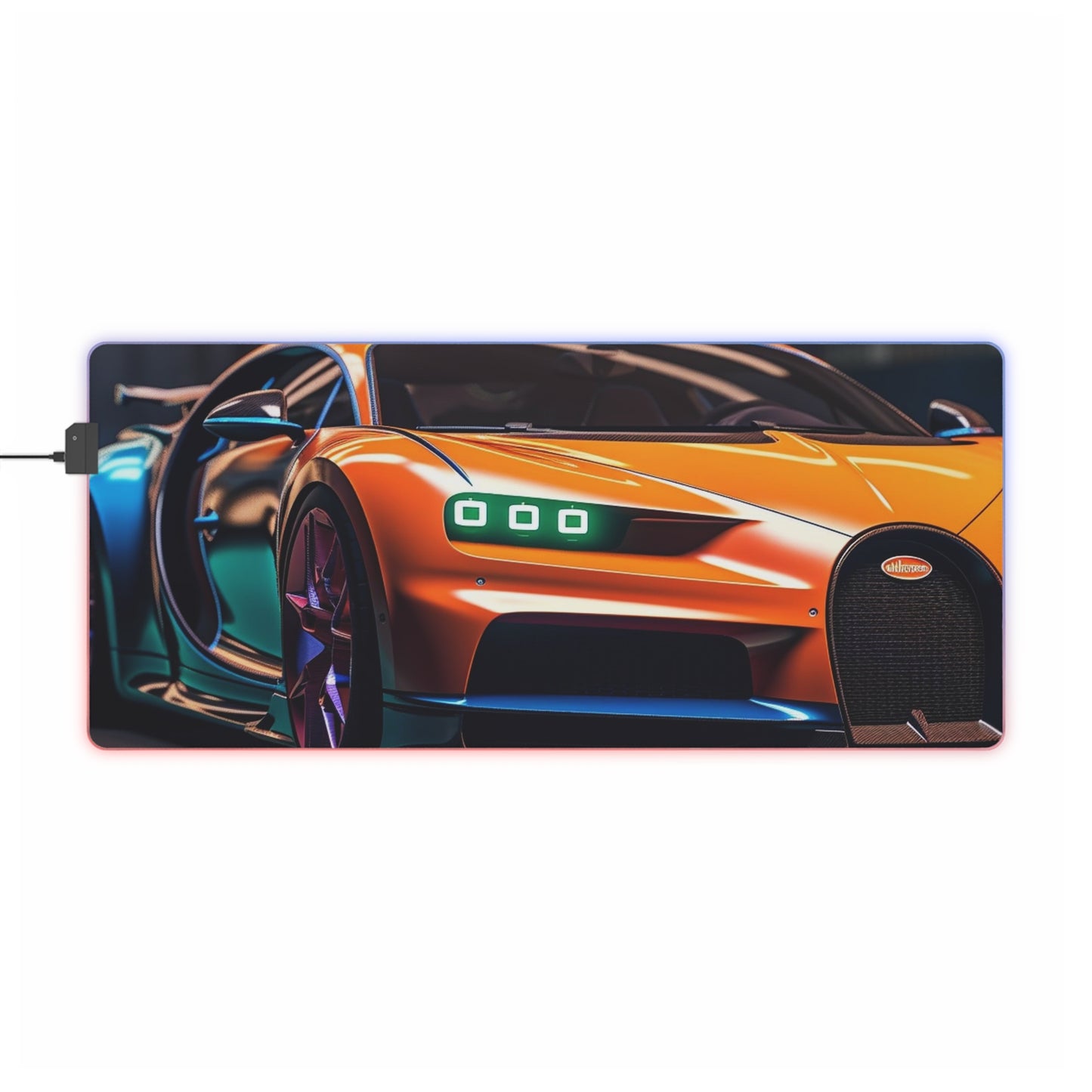 LED Gaming Mouse Pad Hyper Bugatti Neon Chiron 1