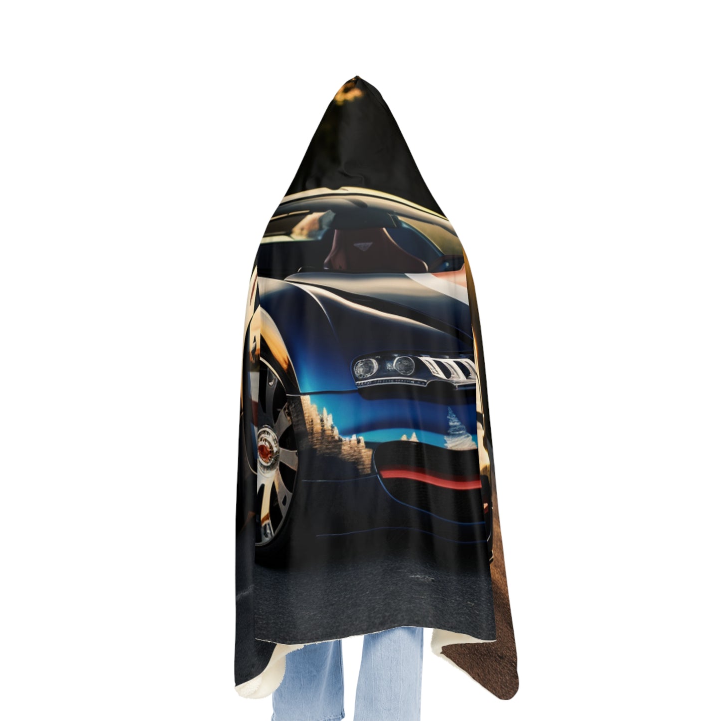 Snuggle Hooded Blanket Bugatti Flag American 3