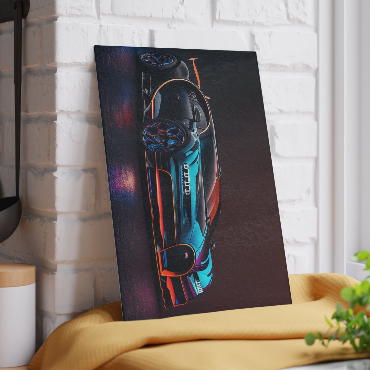 Glass Cutting Board Bugatti Chiron Super 1