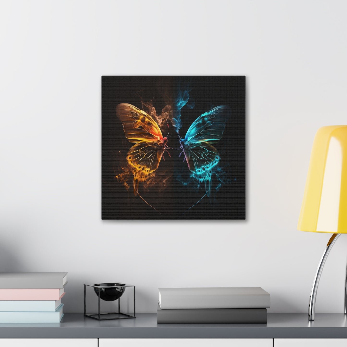 Canvas Gallery Wraps Kiss Neon Butterfly 8