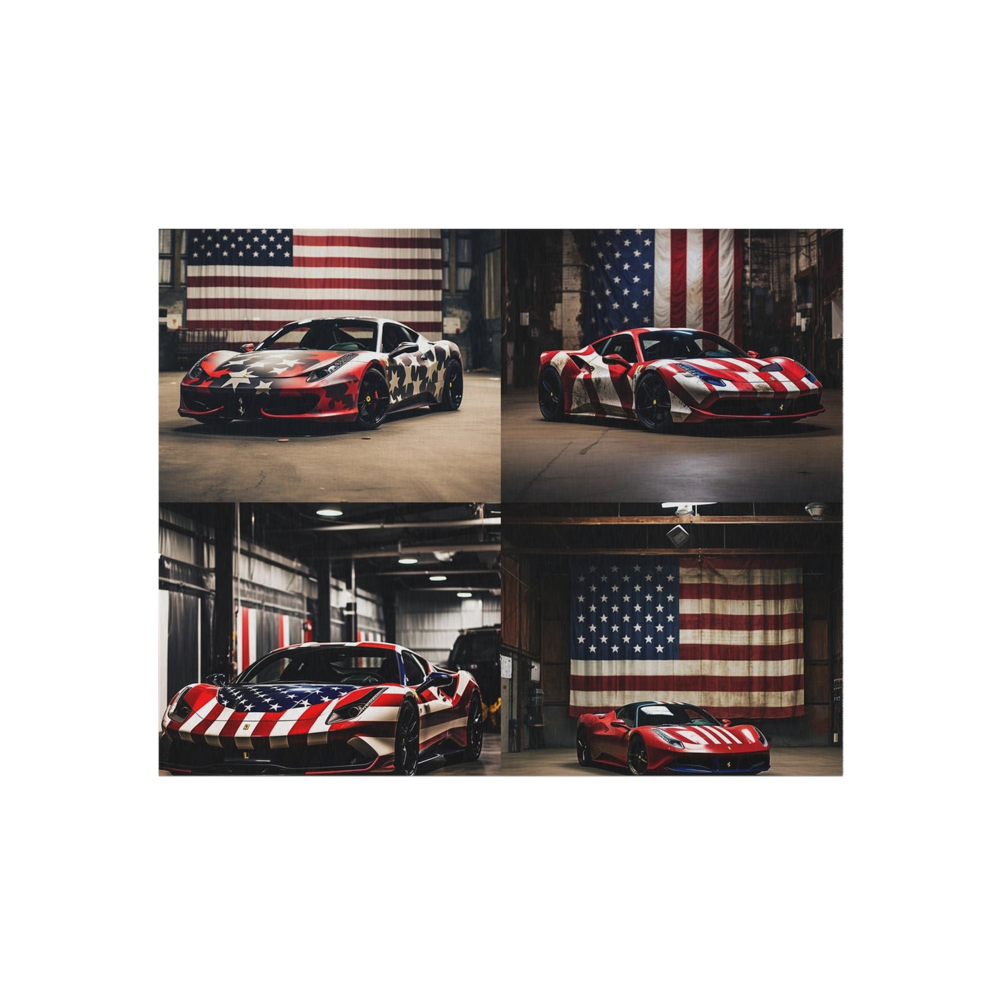 Outdoor Rug  American Flag Farrari 5