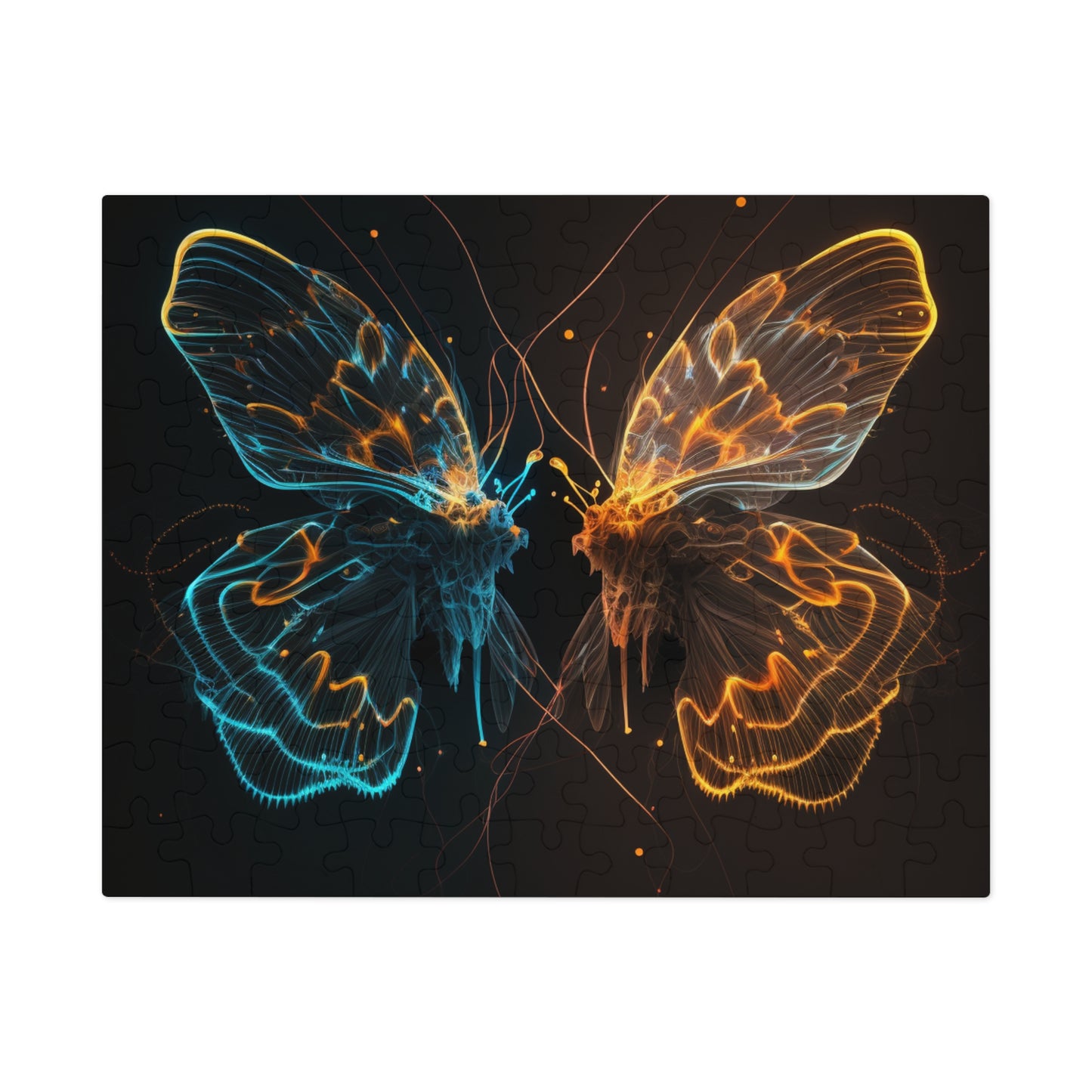 Jigsaw Puzzle (30, 110, 252, 500,1000-Piece) Neon Glo Butterfly 1