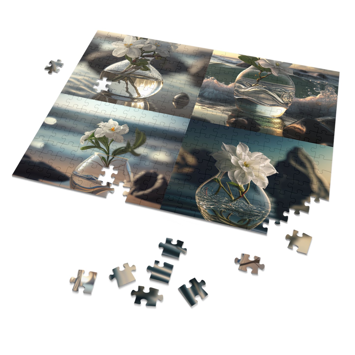 Jigsaw Puzzle (30, 110, 252, 500,1000-Piece) Jasmine glass vase 5