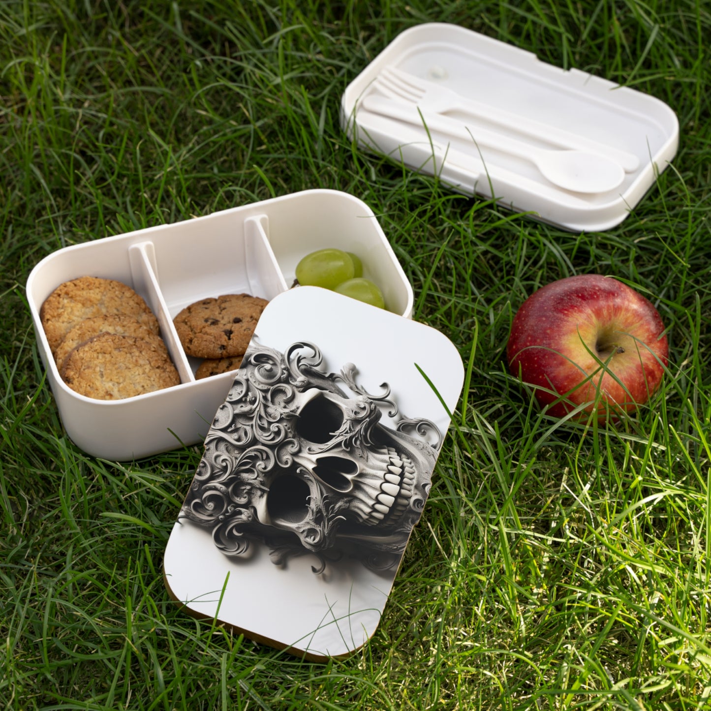 Bento Lunch Box Skull Treble Clef 2
