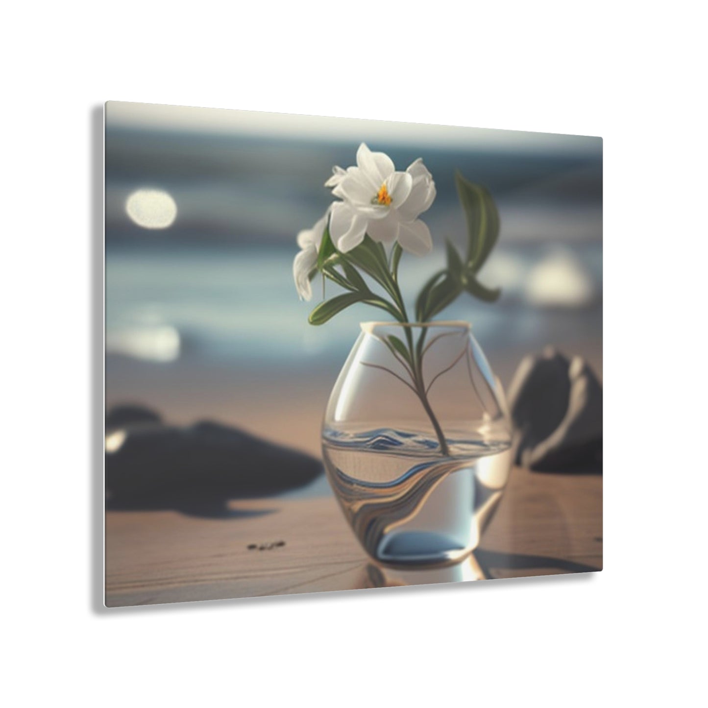 Acrylic Prints Jasmine glass vase 3