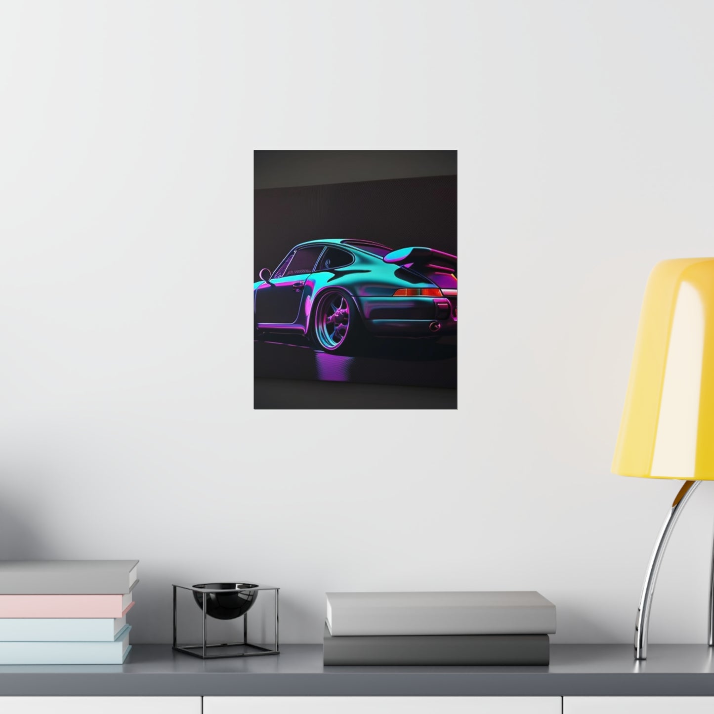 Premium Matte Vertical Posters Porsche Purple 2