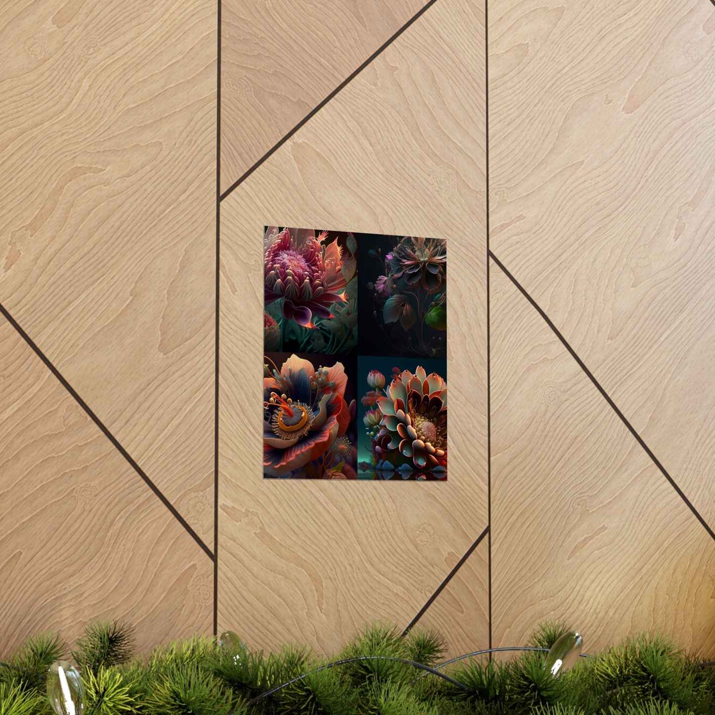 Premium Matte Vertical Posters Flower Arangment 5