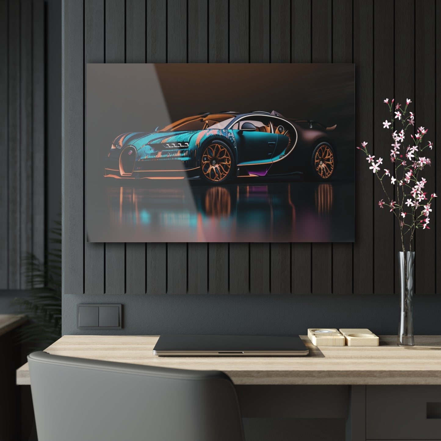 Acrylic Prints Bugatti Blue 2