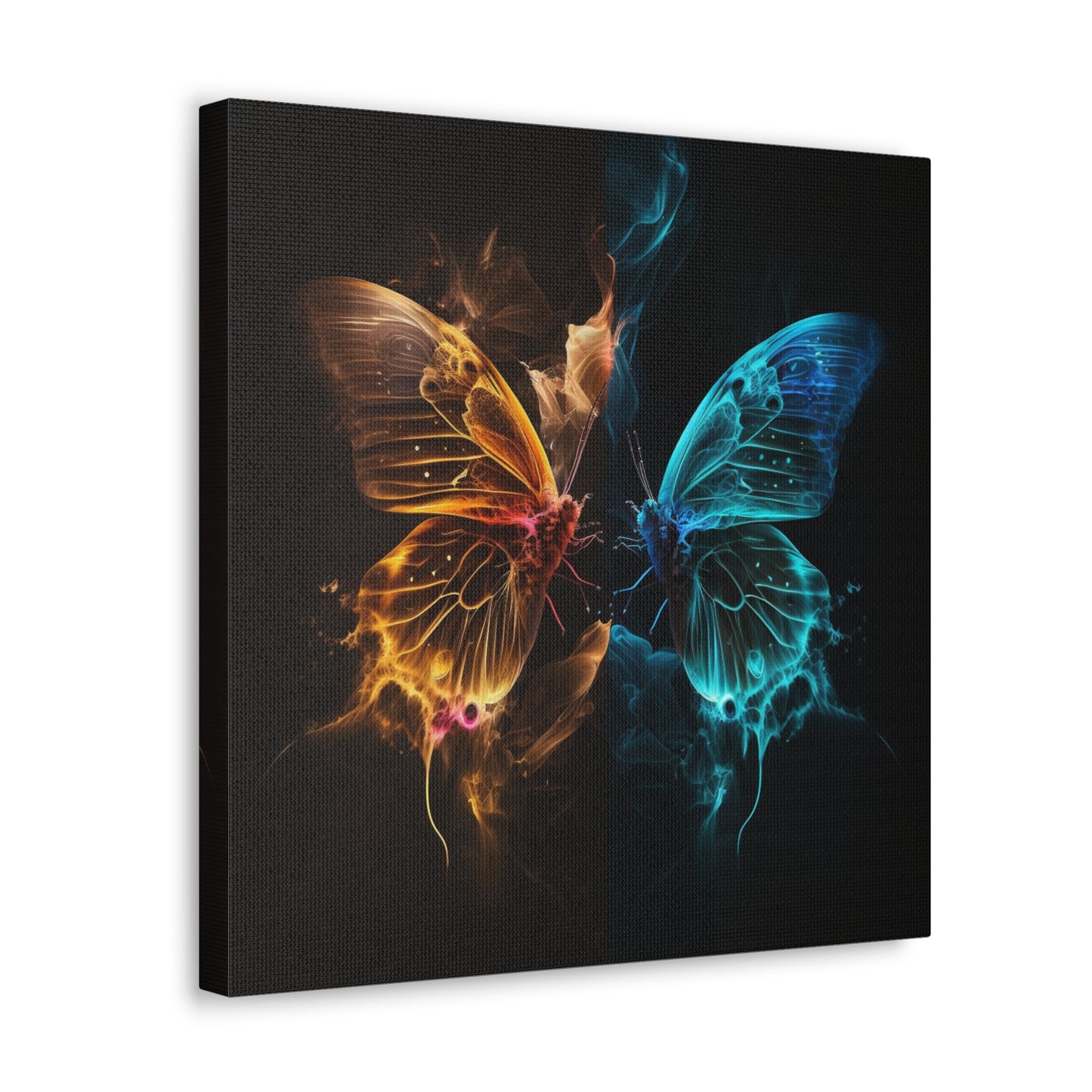 Canvas Gallery Wraps Kiss Neon Butterfly 9